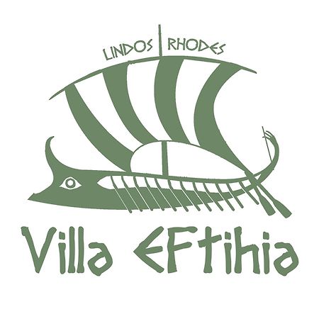 Villa Eftihia In Lindos Екстер'єр фото